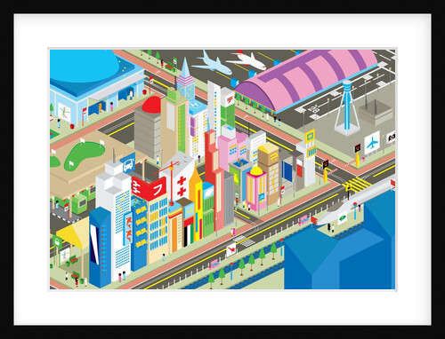 Colorful city by Anonymous