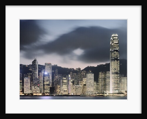Hong Kong Skyline and financial district at dusk by Anonymous