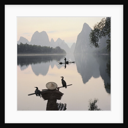 Cormorant fishermen in Li River by Anonymous