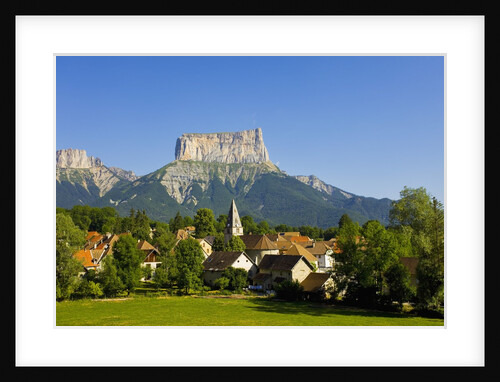 Mount Aiguille above the village of Chichilianne by Anonymous