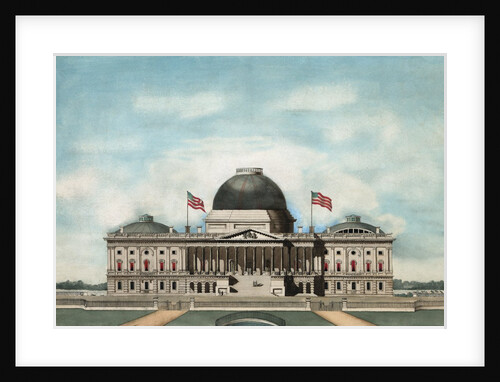 East front elevation of the United States Capitol by Anonymous