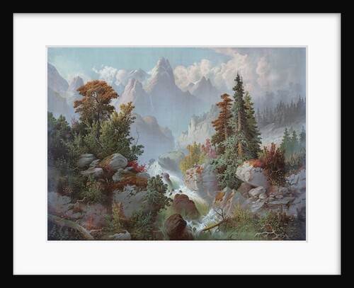 Cascade in the Rocky Mountains by Anonymous