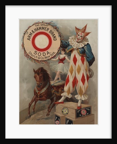 Arm & Hammer advertisement with circus performers by Anonymous