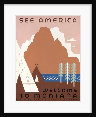 See America Welcome to Montana poster by Jerome Henry Rothstein
