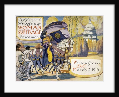 Official program woman suffrage procession by Anonymous
