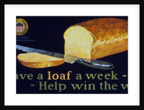 Save a loaf a week - help win the war poster by Anonymous
