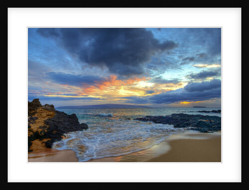 Sunset over Secret Beach at Makena on Maui by Anonymous