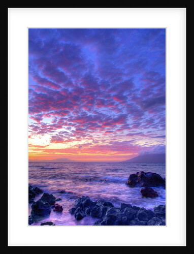 Sunset over beach at Wailea on Maui by Anonymous