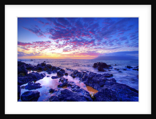 Sunset over beach at Wailea on Maui by Anonymous