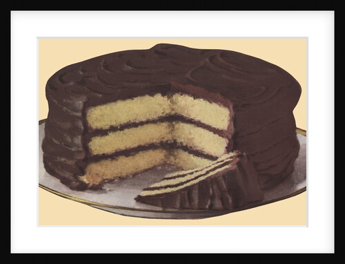 Chocolate layer cake by Anonymous