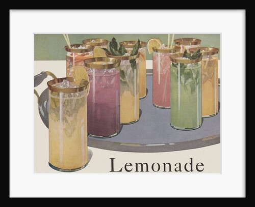 Glasses of lemonade by Anonymous