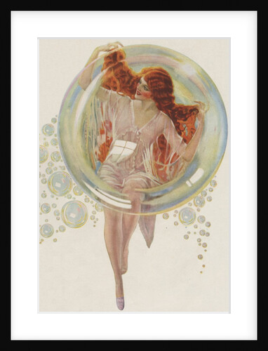 Beautiful redhead in bubble by Anonymous