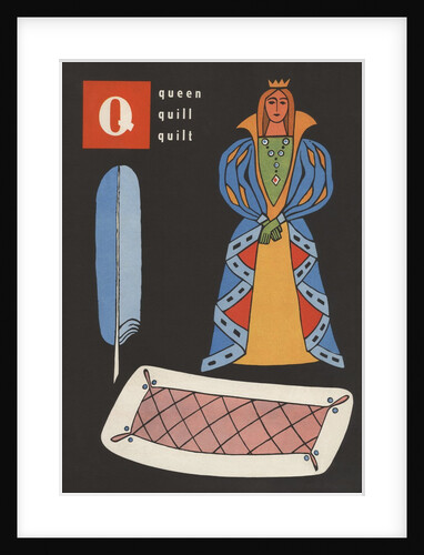 Q is for queen quill quilt by Anonymous