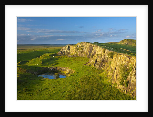 Walltown Crags and the route of Hadrian's Wall along the Great Whin Sill by Anonymous