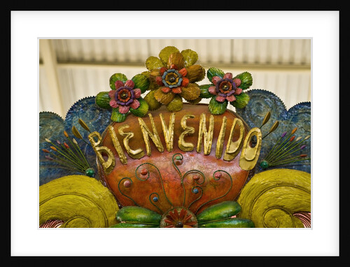 Welcome sign on a street in San Miguel de Allende, Mexico by Anonymous