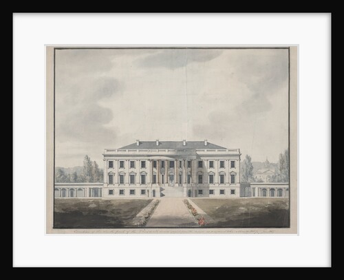 South front elevation of the White House by Anonymous