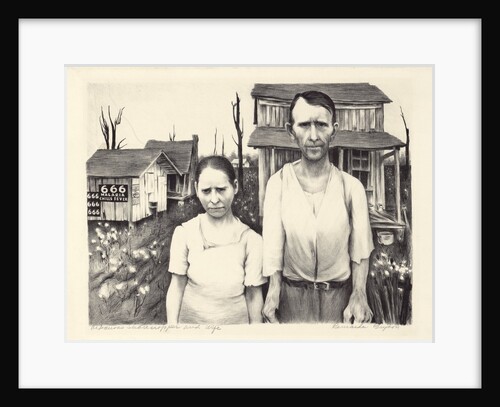 Arkansas Sharecropper and Wife by Bernarda Bryson Shahn