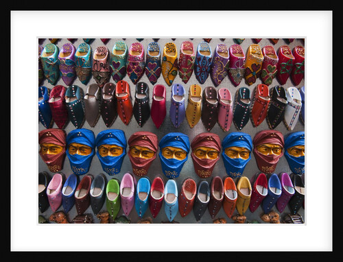 Magnets for sale in a souk in the medina in Marrakech by Anonymous
