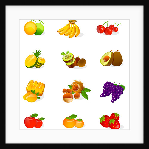 Different types of fruits by Anonymous