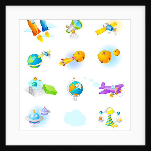 Various space favors objects by Anonymous