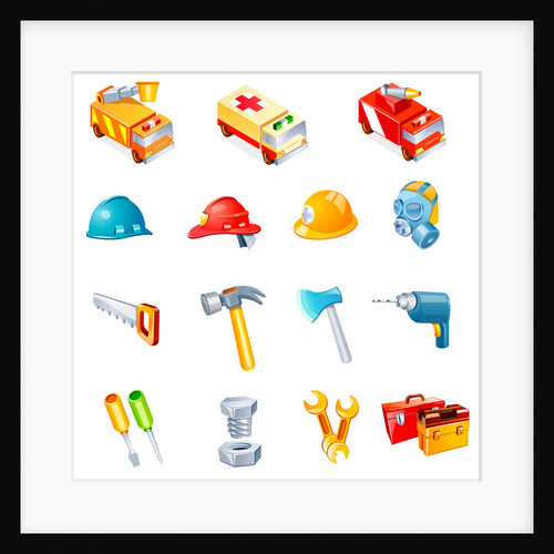 Different types of industrial objects by Anonymous