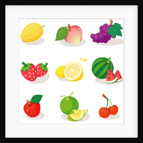 Close-up of various fruits by Anonymous