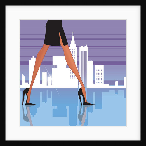 Low section view of a woman walking by Anonymous