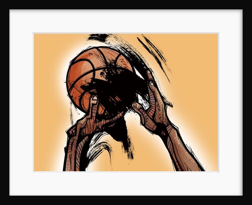 Person holding basketball by Anonymous