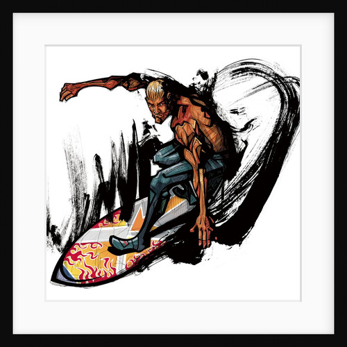Man surfing by Anonymous