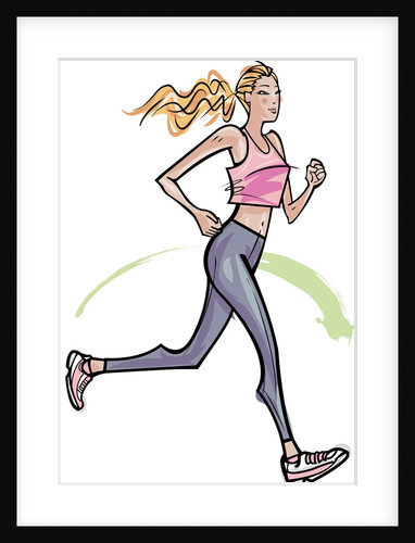 Woman jogging by Anonymous
