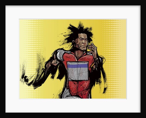 Male athlete running by Anonymous