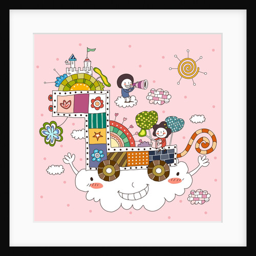 Children playing while traveling by Anonymous