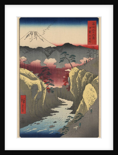 Inume Pass in Kai Province by Ando Hiroshige