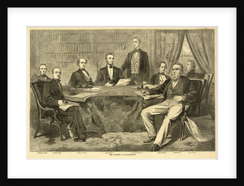 Abraham Lincoln with cabinet at Washington by Anonymous