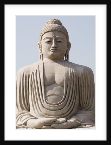 Low angle view of a statue of Buddha, The Great Buddha Statue, Bodhgaya, Gaya, Bihar, India by Anonymous