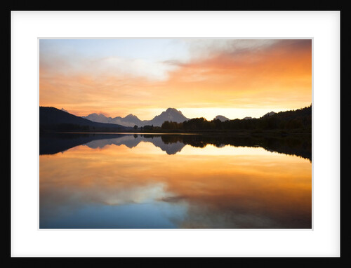 Sunset over the Snake River at Oxbow Bend by Anonymous