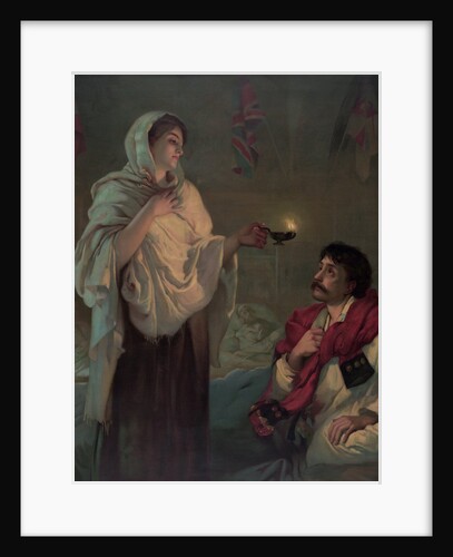 The lady with the lamp (Miss Nightingale at Scutari, 1854) by Anonymous