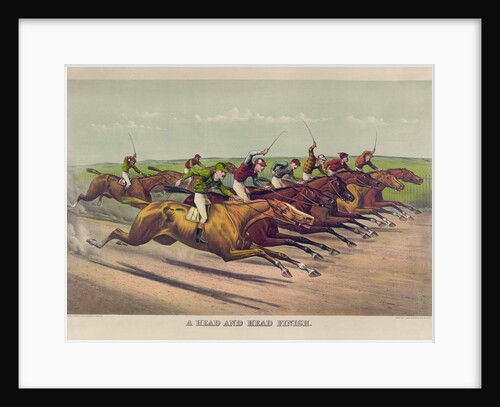 A Head and Head Finish by Currier & Ives