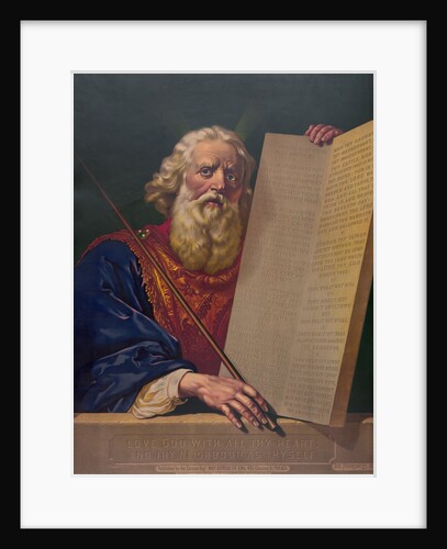 Moses with the Ten Commandments by Anonymous
