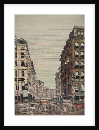 View of Broadway and Maiden Lane, New York City by Anonymous