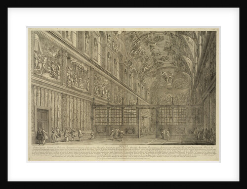 Veduta della capella sistina nel palazzo apostolico vaticano by Francesco Barbazza