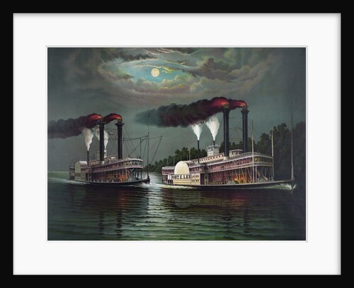 Celebrated race of the steamers Robert E. Lee and Natchez by Anonymous