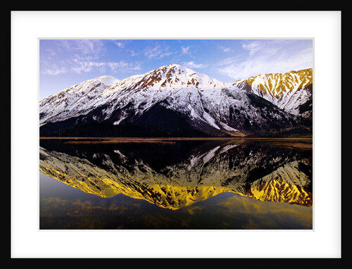 View of mountains from road between Anchorage and Seward by Anonymous