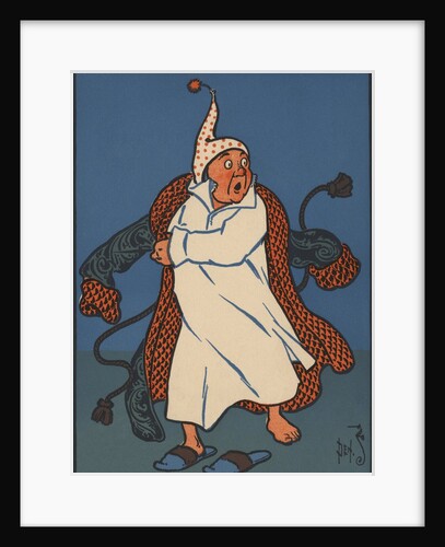 Man startled by Santa Claus on Christmas Eve by Anonymous