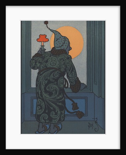 Man looking for Santa Claus on Christmas Eve by Anonymous