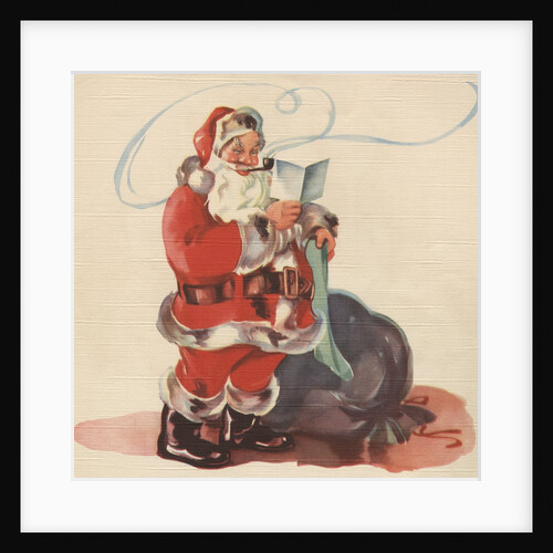 Santa Claus smoking his pipe by Anonymous