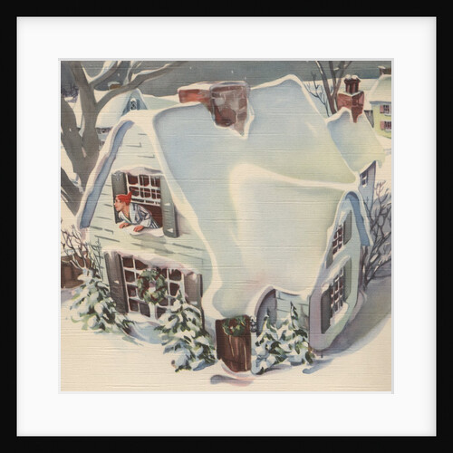 Man looking out window on Chrismas Eve by Anonymous