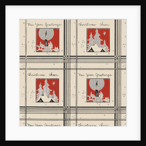 Christmas cheer and new year greetings pattern by Anonymous