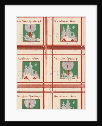 Christmas cheer and new year greetings pattern by Anonymous