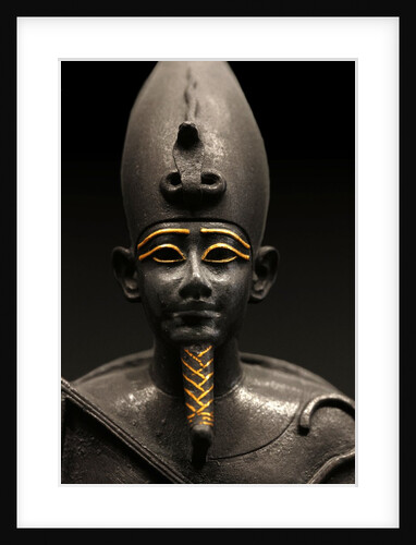Detail of statuette of Osiris sitting by Anonymous